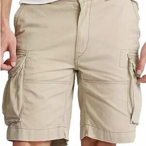 Polo Ralph Lauren Gellar Fatigue Chino Cotton Cargo Shorts $79-89 NWT Beige 52B